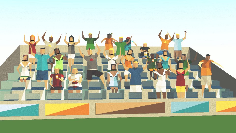 Low-poly people preview image 1